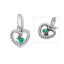 Load image into Gallery viewer, Heart-shaped Birthstone Pendant Pearl