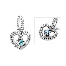 Load image into Gallery viewer, Heart-shaped Birthstone Pendant