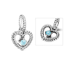 Load image into Gallery viewer, Heart-shaped Birthstone Pendant Pearl