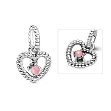 Load image into Gallery viewer, Heart-shaped Birthstone Pendant Pearl