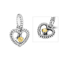 Load image into Gallery viewer, Heart-shaped Birthstone Pendant Pearl